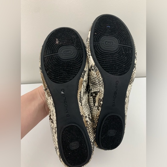 Bandolino Snakeskin Python Stretch Ballet Flats Size 8 Classic Office - Picture 10 of 10